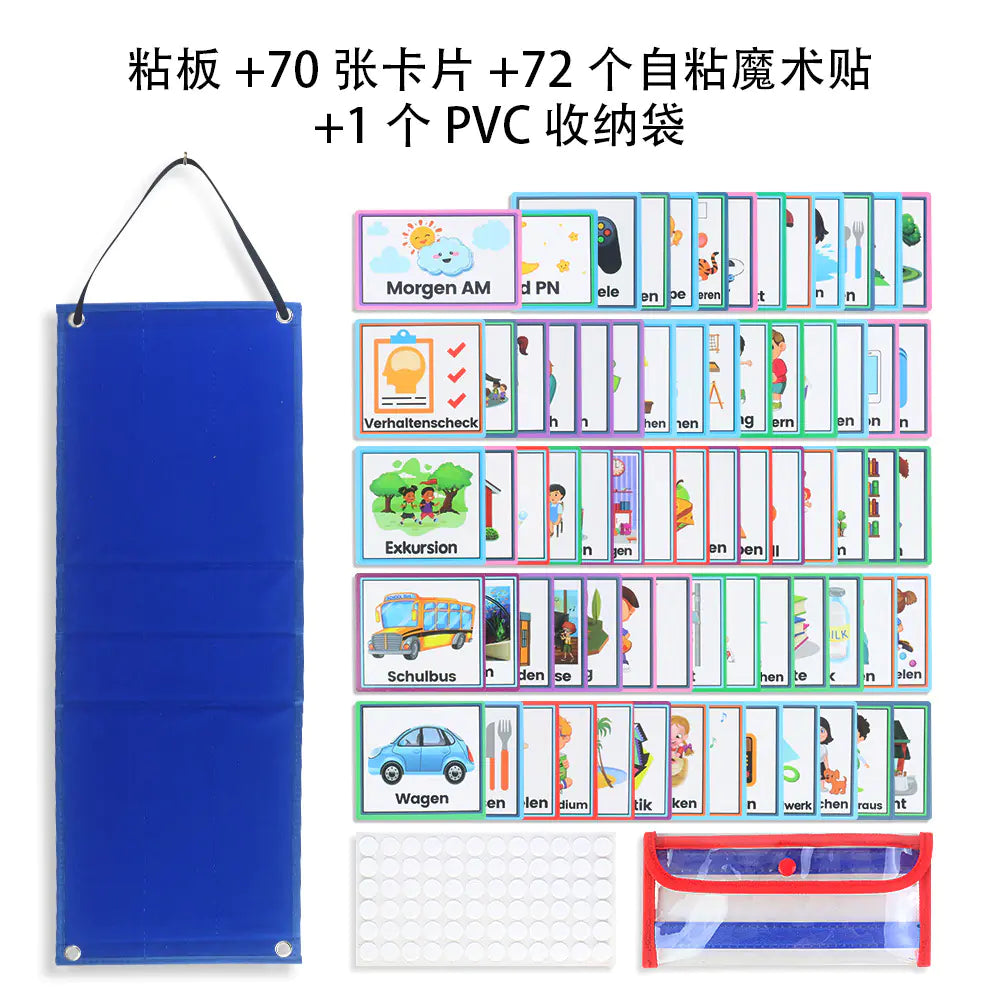 Kids Daily Chores Visual Schedule Calendar Board