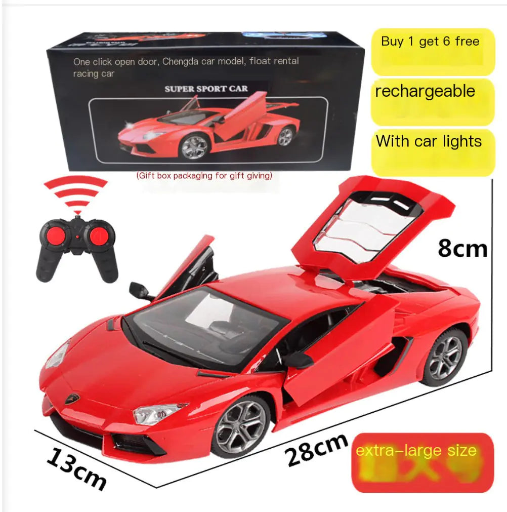 Large Remote Control Car with 3 Opening Doors for Kids